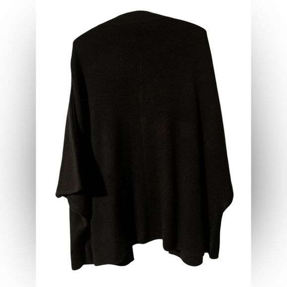 Tally Ho Sweater Poncho Size 2X Brown Fall Excellent Condition Cozy Holidays - Picture 4 of 6